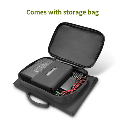 60W Portable Solar Panel Foldable Charger with USB-C USB-A DC Output for Outdoor Power Use