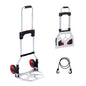 Heavy Duty Folding Hand Truck Cart 80kg Capacity Aluminum Trolley for Shopping and Transport