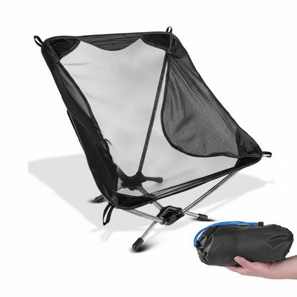 Ultralight Folding Camping Chair Aluminum Alloy Portable Outdoor Chair for Hiking Travel