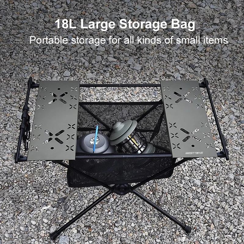 Portable Aluminum Folding Camping IGT Table Outdoor Picnic BBQ Table Lightweight Design