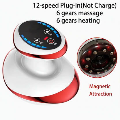Rechargeable Electric Body Massager with Vacuum Cupping and Heat Compact Handheld Massage Tool