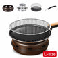 Round Charcoal BBQ Grill Portable Tabletop Smoker Stainless Steel for Backyard and Outdoor Cooking