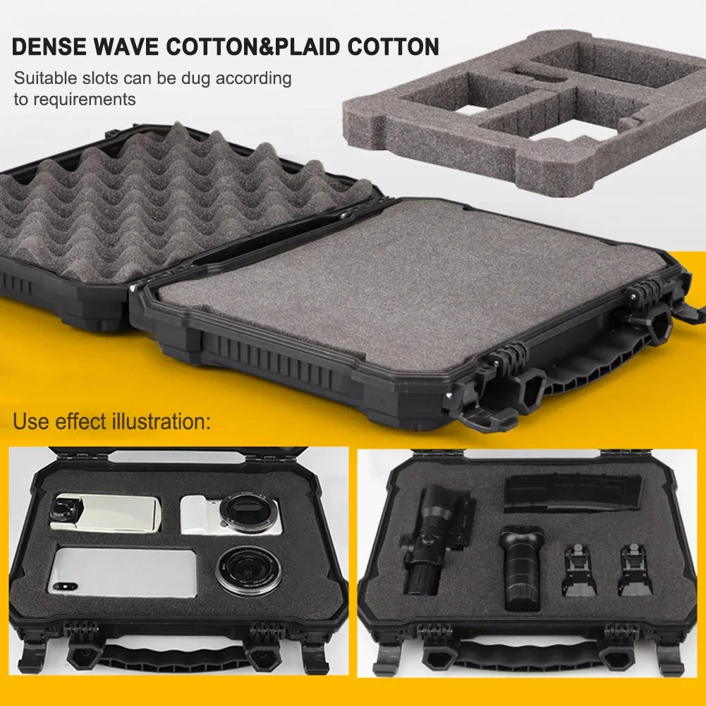 Durable Hard Shell Storage Case with Foam Insert Waterproof Dustproof Equipment Organizer
