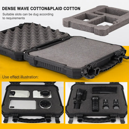 Durable Hard Shell Storage Case with Foam Insert Waterproof Dustproof Equipment Organizer