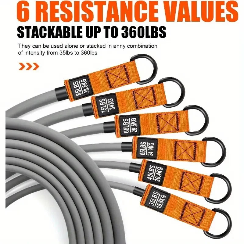 Resistance Band with Handles Portable Fitness Training Strap for Home Strength Workout