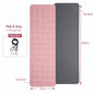 Non Slip TPE Yoga Mat 183x57cm 6mm Fitness Exercise Mat for Yoga Pilates and Stretching