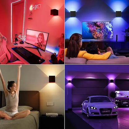 Smart LED Wall Light RGBCW Waterproof IP65 App Control Dimmable Lamp for indoor and outdoor