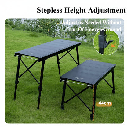 Portable Folding IGT Camping Table 4-Unit Aluminum Alloy Outdoor BBQ Picnic Table