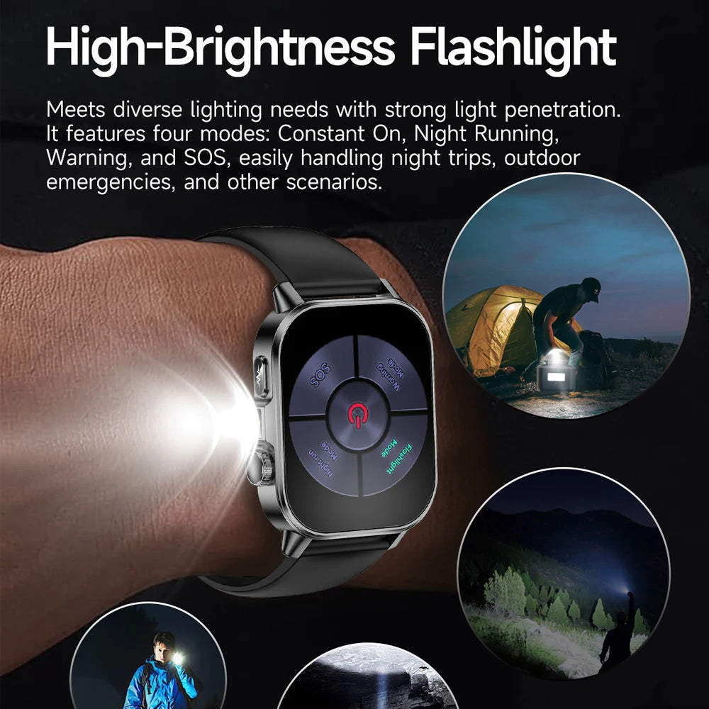 Smart Watch with Bluetooth Calling 2.01 Inch Display Fitness Tracker Waterproof Activity Monitor