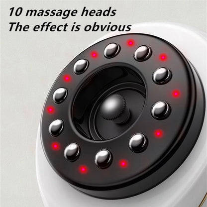 Rechargeable Electric Body Massager with Vacuum Cupping and Heat Compact Handheld Massage Tool