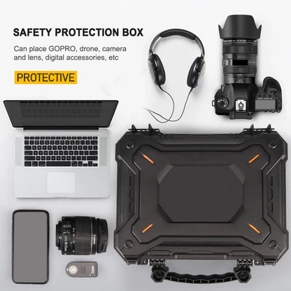 Durable Hard Shell Storage Case with Foam Insert Waterproof Dustproof Equipment Organizer