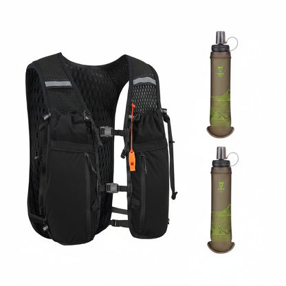 Lightweight 10L Running Hydration Vest Backpack with 2 Water Bottles for Trail Hiking