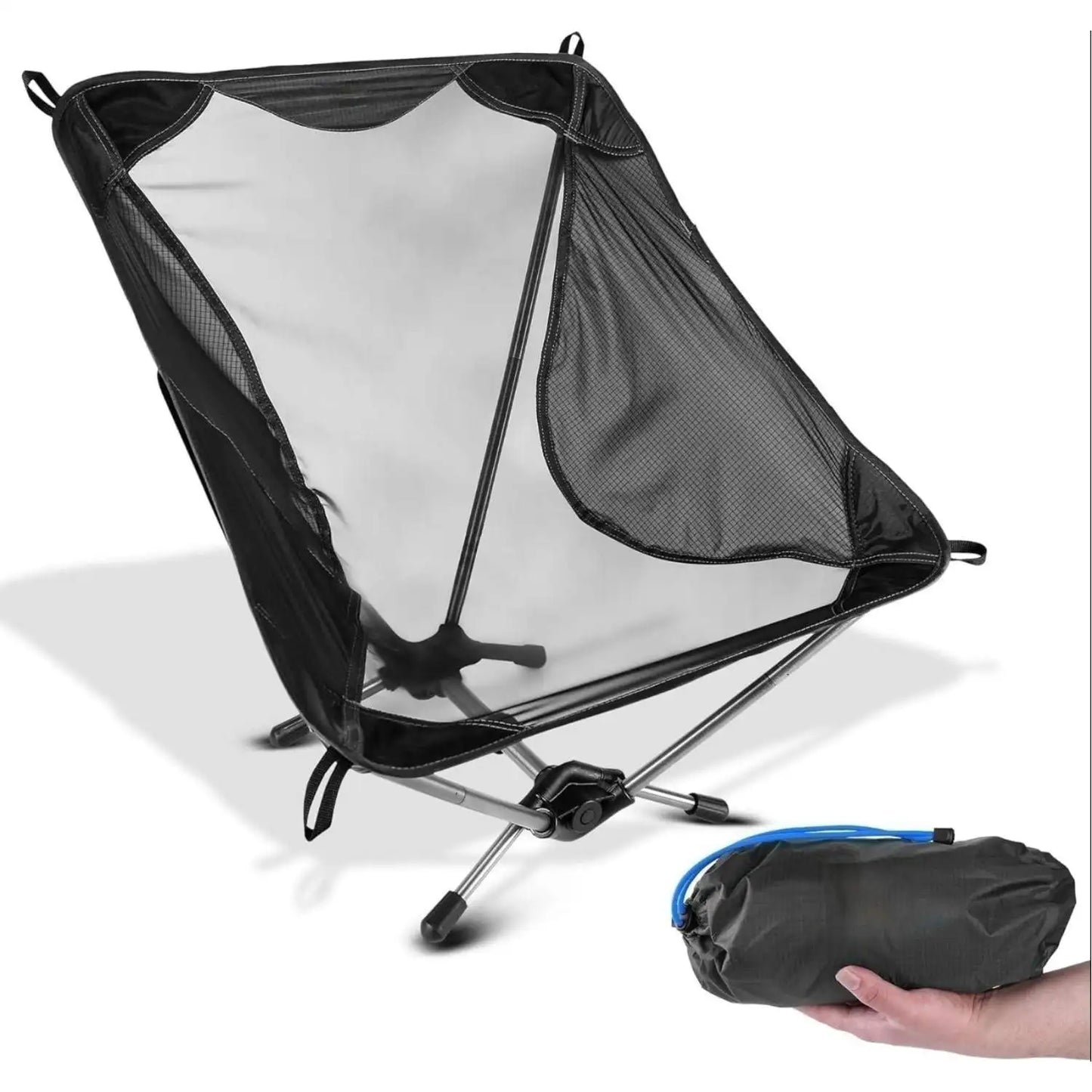 Ultralight Folding Camping Chair Aluminum Alloy Portable Outdoor Chair for Hiking Travel