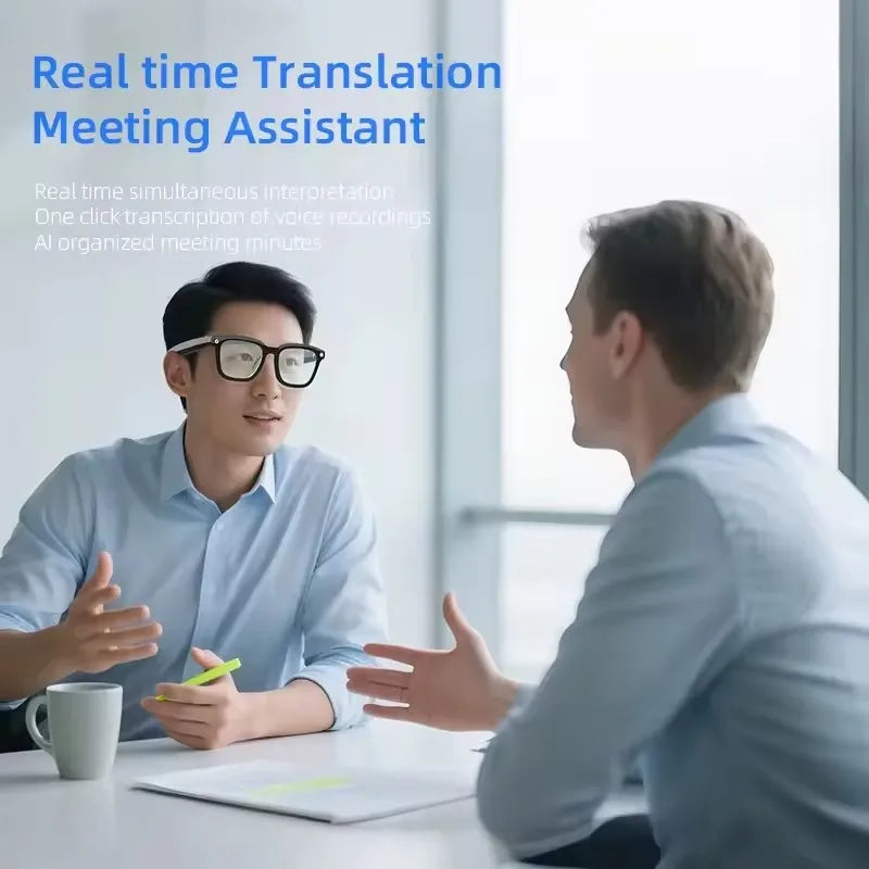 AI Powered Smart Glasses HD Camera Bluetooth Call and Translation Multifunction Smart Wearable
