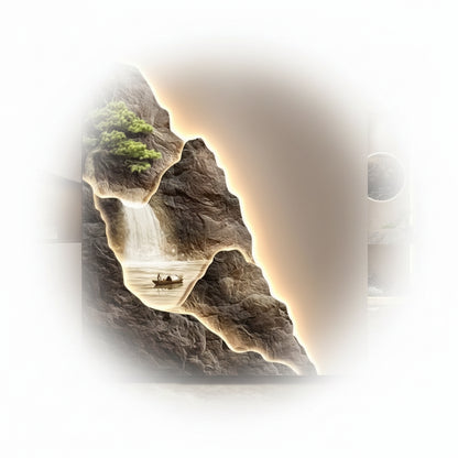 Modern LED Wall Art Painting with Remote Control for Living Room Hallway and Bedroom