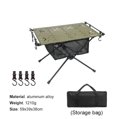 Portable Aluminum Folding Camping IGT Table Outdoor Picnic BBQ Table Lightweight Design