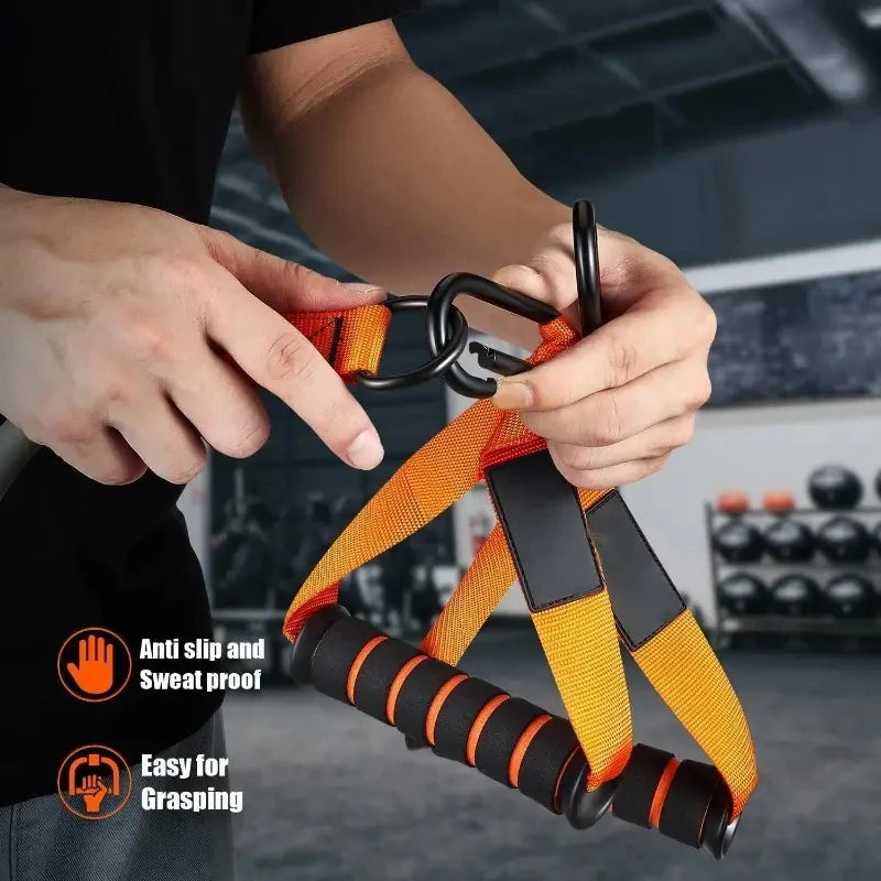 Resistance Band with Handles Portable Fitness Training Strap for Home Strength Workout
