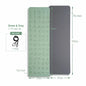 Non Slip TPE Yoga Mat 183x57cm 6mm Fitness Exercise Mat for Yoga Pilates and Stretching