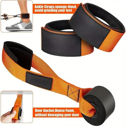 Resistance Band with Handles Portable Fitness Training Strap for Home Strength Workout