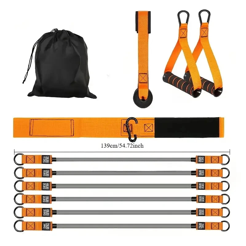 Resistance Band with Handles Portable Fitness Training Strap for Home Strength Workout