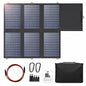 60W Portable Solar Panel Foldable Charger with USB-C USB-A DC Output for Outdoor Power Use