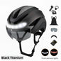 Smart Cycling Helmet with LED Lights Front and Rear Remote Control Urban Road Bike Helmet