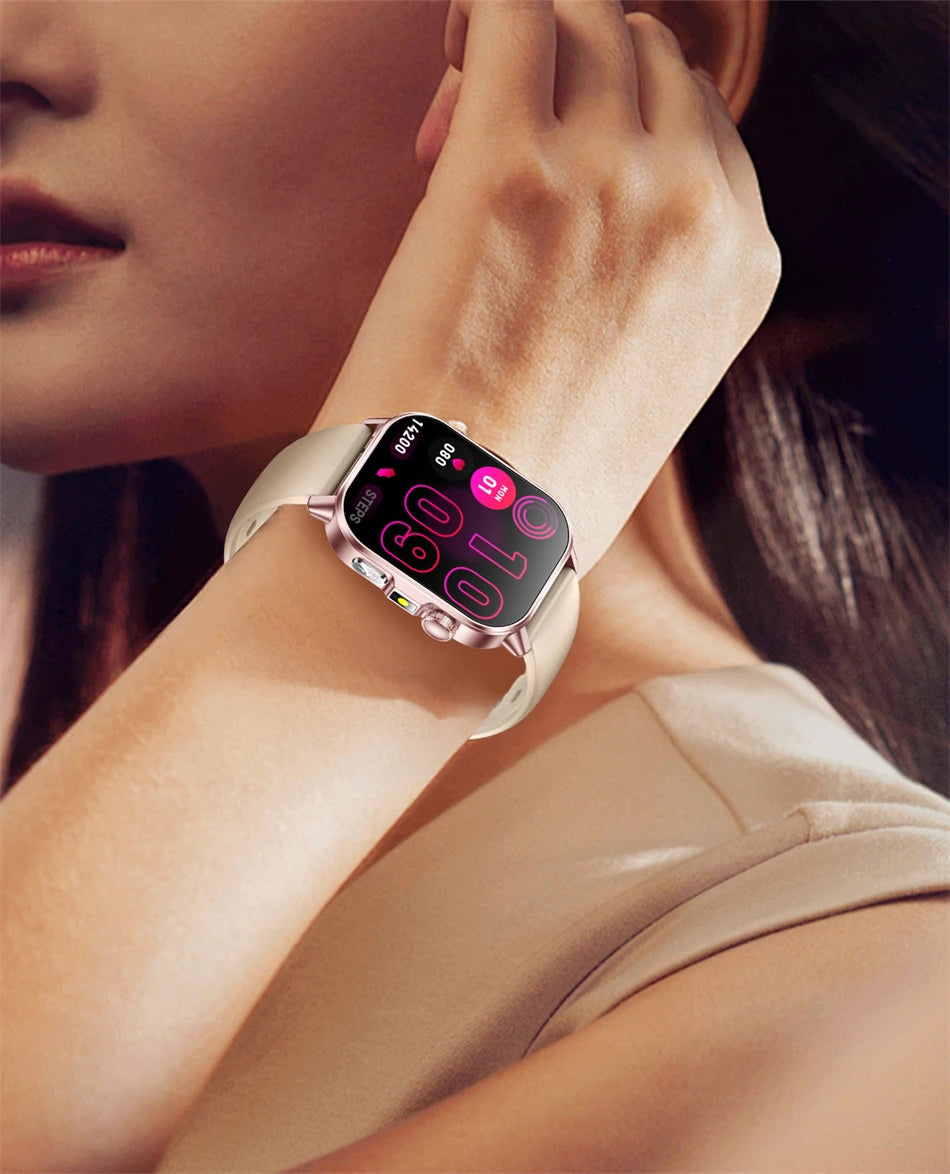 Smart Watch with Bluetooth Calling 2.01 Inch Display Fitness Tracker Waterproof Activity Monitor