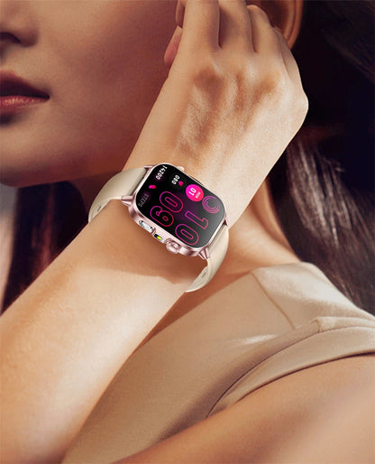 Smart Watch with Bluetooth Calling 2.01 Inch Display Fitness Tracker Waterproof Activity Monitor