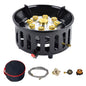 Portable 9 Core Camping Gas Stove 21000W Outdoor Cooking Burner with Ignition System